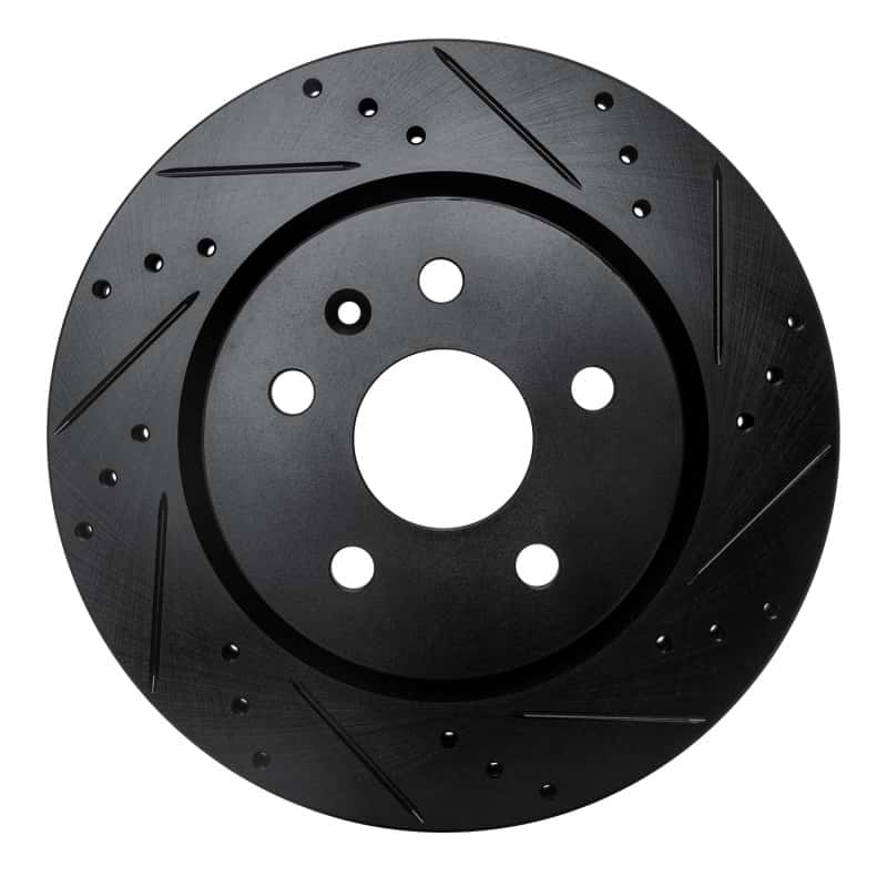 R1 Concepts — R1 10-25 Buick Regal Rear Right Drilled & Slotted Black Brake Rotor
R1 Brake Rotor Drill - view 1