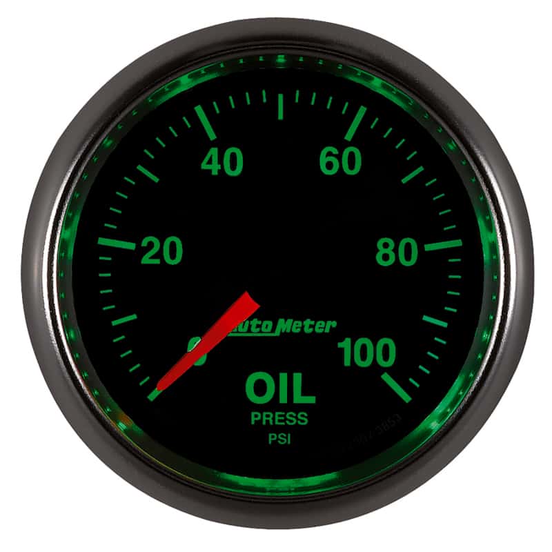 AutoMeter — Autometer GS Series 2-1/16in Oil Pressure Gauge 100PSI Electric Full Sweep
2-1/16" OIL PRESS, 0 - view 9