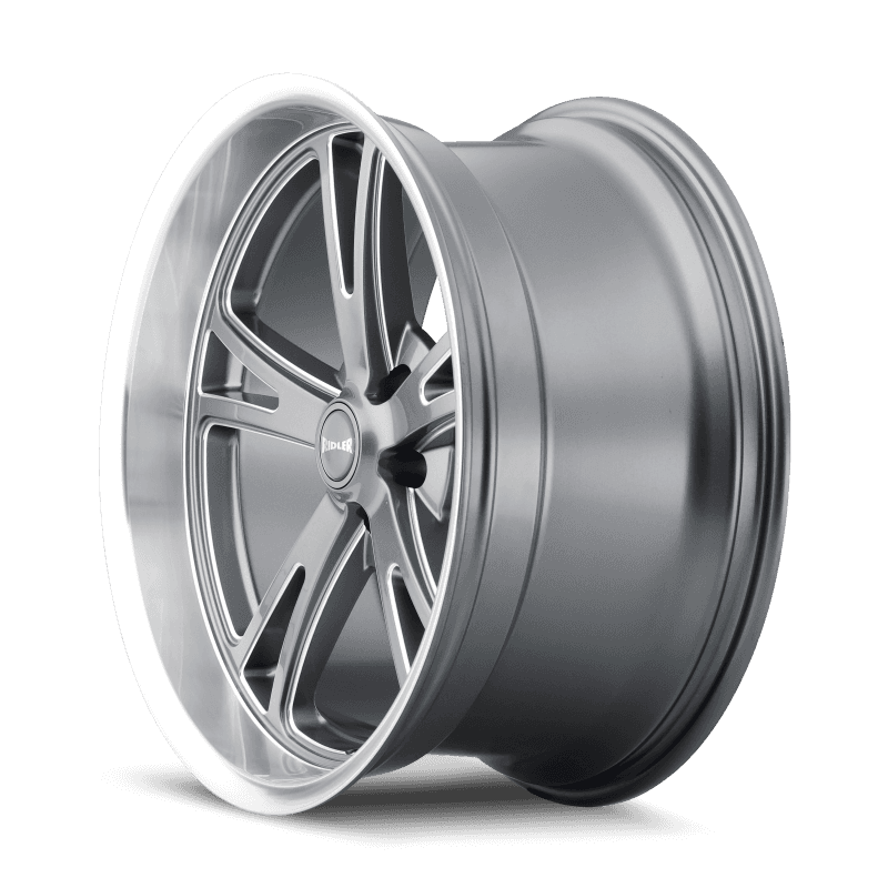 Ridler Wheels — Ridler 606 18x8 / 5x127 BP / 0mm Offset / 83.82mm Hub Gloss Grey Machined Wheel
RIDLER 606 - view 2