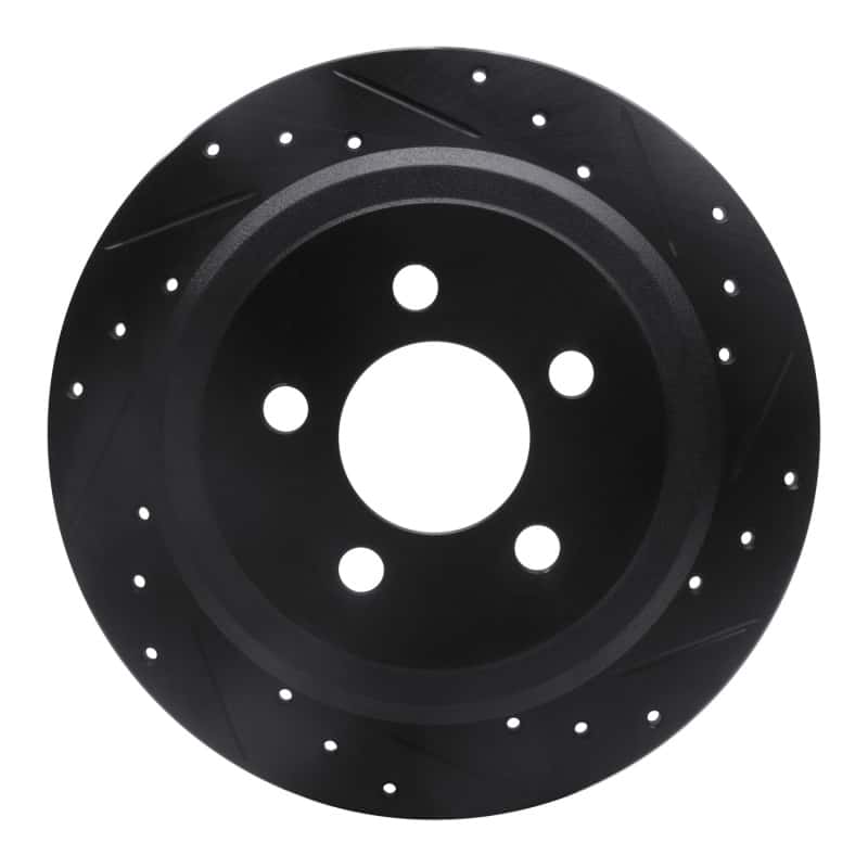 R1 Concepts — R1 07-12 Dodge Nitro Rear Right Drilled & Slotted Black Brake Rotor
R1 Brake Rotor Drill - view 1