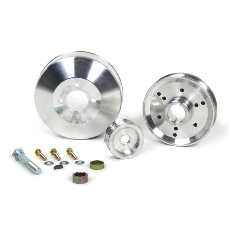 BBK — BBK 96-01 Mustang 4.6 GT Cobra Underdrive Pulley Kit - Lightweight CNC Billet Aluminum (3pc)
Under Drive Pulleys
Pulley Kit - view 2
