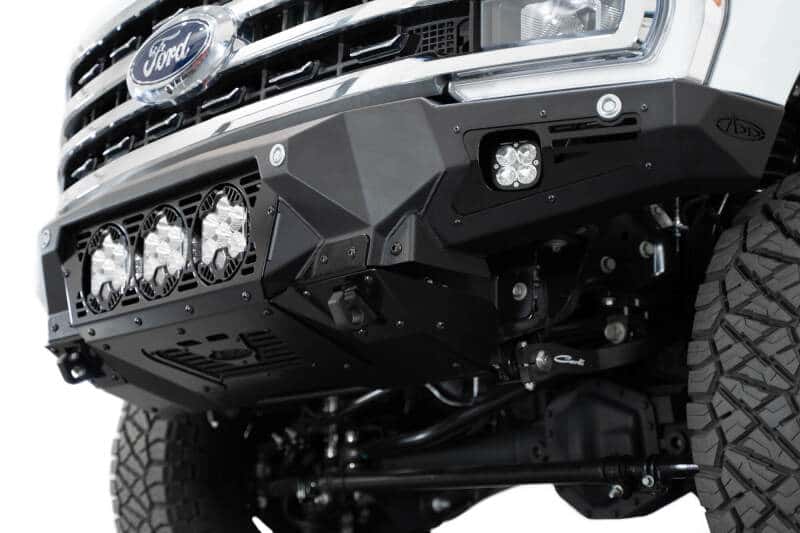 Addictive Desert Designs — Addictive Desert Designs 2023+ Ford F-250/F-350 Bomber Front Bumper (w/ 3 Baja Designs LP6 Mounts)
Bumper- Front - view 12