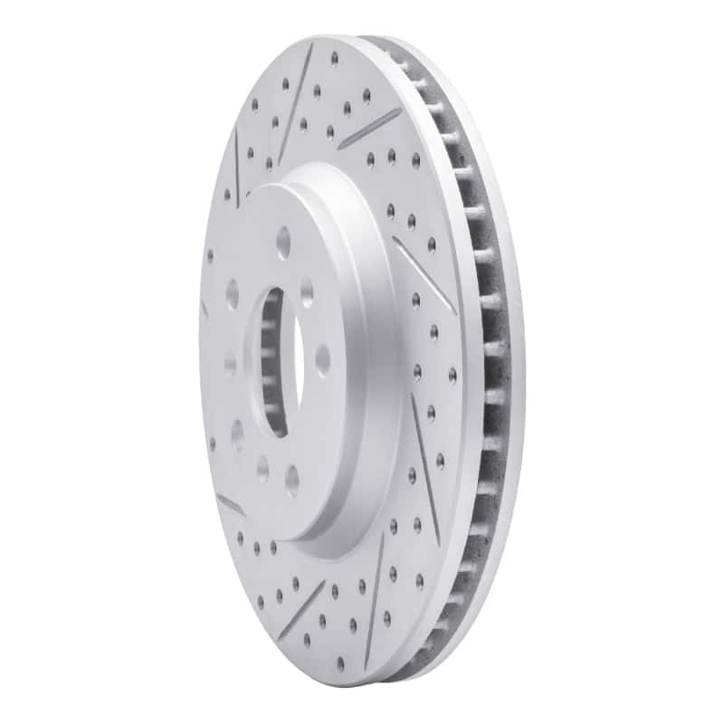 R1 Concepts — R1 06-16 Buick Lucerne Front Left Drilled & Slotted Geo-Carbon Rotor - view 2