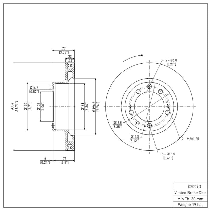 DFC — DFC 86-91 Porsche 944 Turbo Right Front Brake Rotor
DFC Brake Rotor - view 6