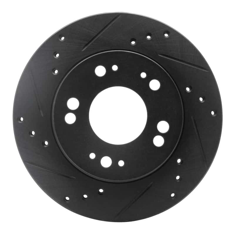 R1 Concepts — R1 90-05 Chrysler SEBRING Front Left Drilled & Slotted Black Brake Rotor
R1 Brake Rotor Drill - view 1