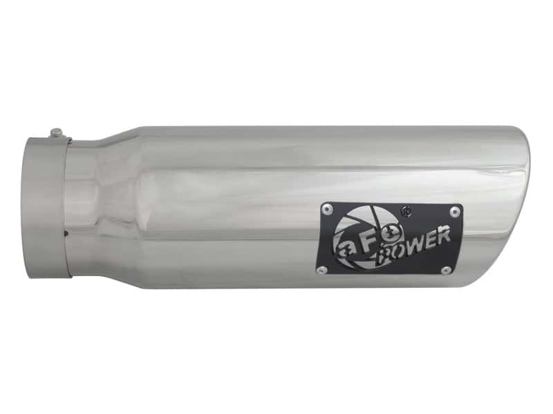 aFe — aFe Diesel Exhaust Tip Bolt On Polished 4in Inlet x 5in Outlet x 15in
Exhaust Tip Polished - view 2