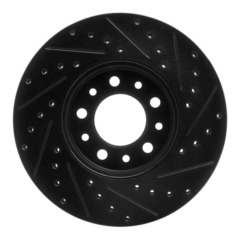 R1 Concepts — R1 99-03 Ford Windstar Front Left Drilled & Slotted Black Brake Rotor
R1 Brake Rotor Drill - view 5