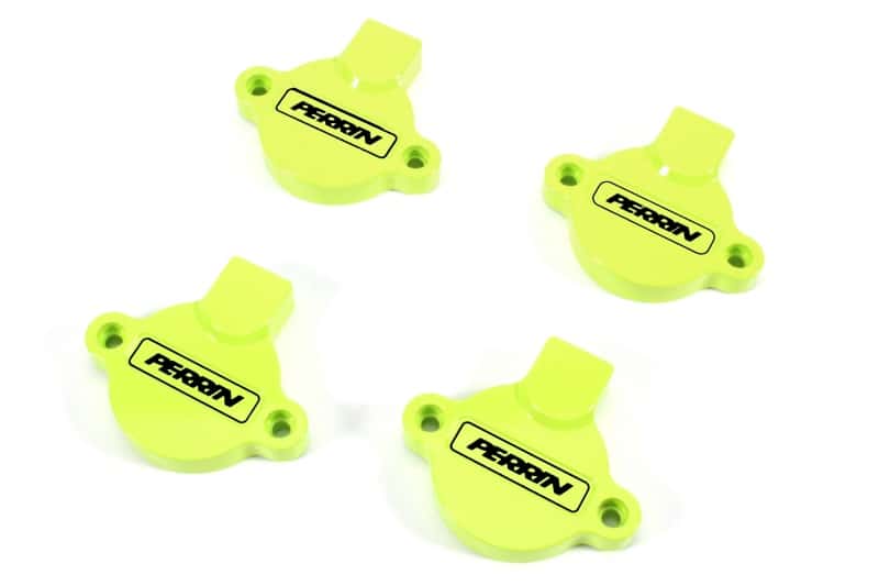 Perrin Performance — PERRIN 15-25 Subaru WRX / 04-18 Forester / 20-25 OBXT & LGXT Cam Solenoid Cover - Yellow - view 1
