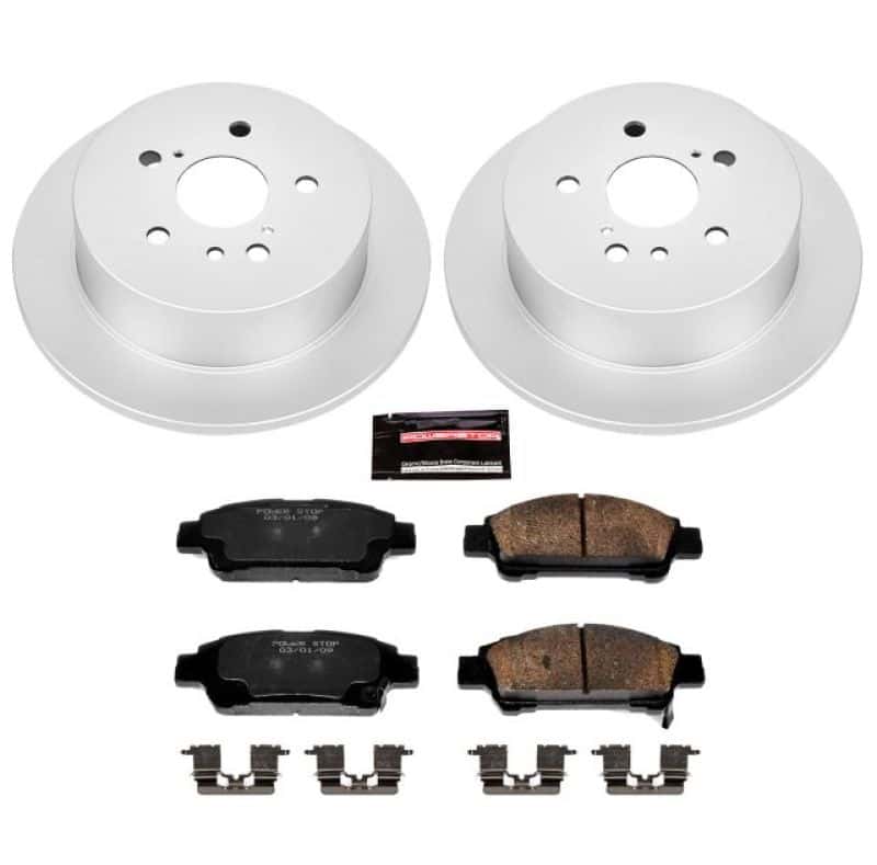 PowerStop — Power Stop 04-10 Toyota Sienna Rear Z17 Evolution Geomet Coated Brake Kit - view 1