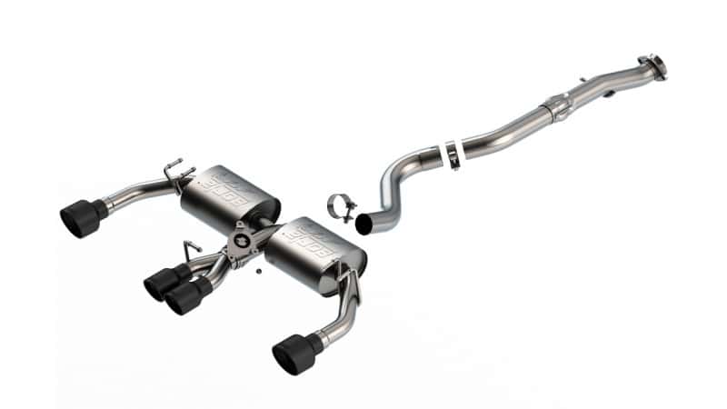Borla — Borla 23-24 Toyota GR Corolla ATAK Cat Back System w/ Black Tips
Cat-Back System - view 1