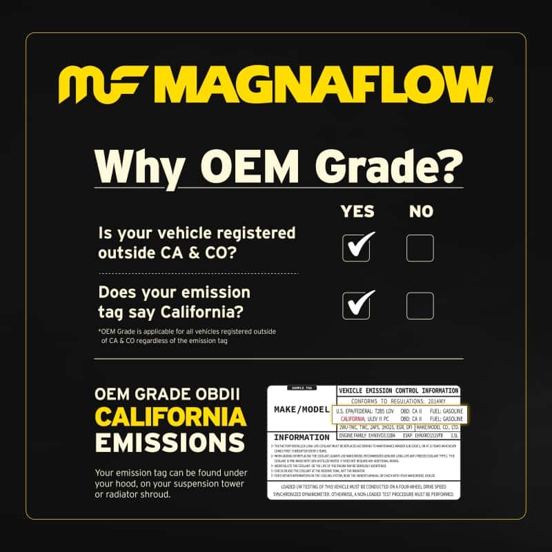 Magnaflow — Magnaflow Conv Univ 2.25 OEM Angled O2
OEM Grade
OEM - view 40