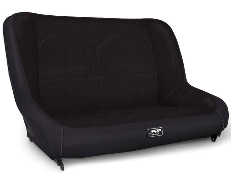 PRP Seats — PRP Jeep TJ/LJ/JK Low Back Rear Bench - Black
Bench - view 2