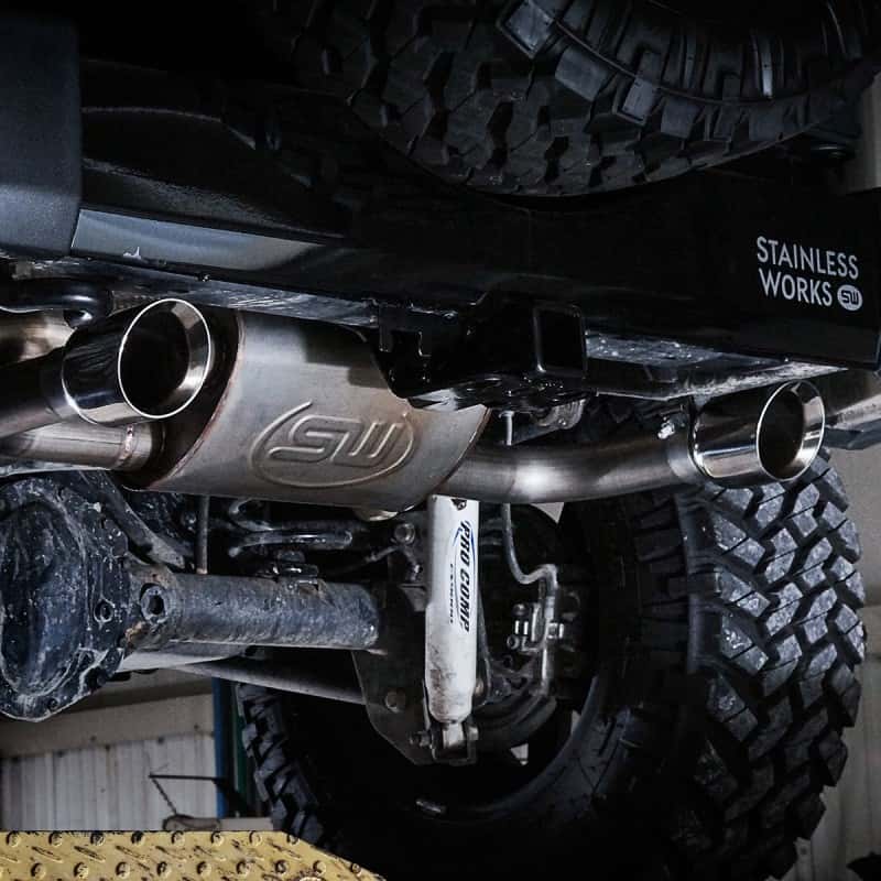 Stainless Works — Stainless Works 2007-17 Jeep Wrangler Axle Back Exhaust
Exhaust System - view 11