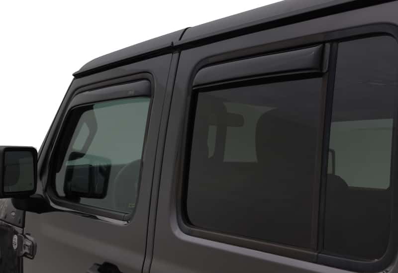 AVS — AVS 2018 Jeep Wrangler Unlimited (4-Door) Ventvisor In-Channel Window Deflectors 4pc - Smoke
IN-CHANNEL VENTVISOR
Side Window Vent - view 2