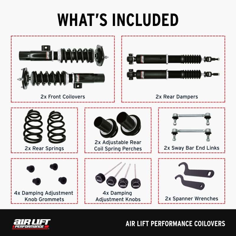 Air Lift — Air Lift Performance 15-20 Audi A3 / 15-24 VW GTI Coilover Kit
Air Lift Performance - view 12