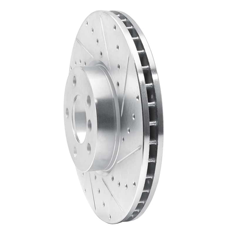 R1 Concepts — R1 07-19 BMW X5 Front Right Drilled & Slotted Silver Brake Rotor
R1 Brake Rotor Drill - view 2
