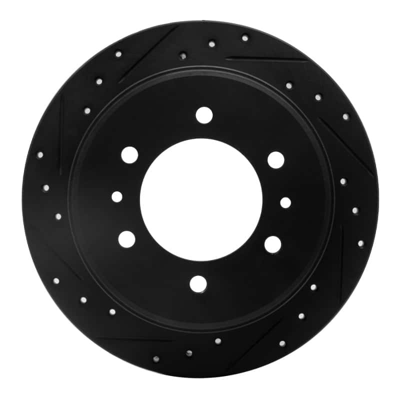 R1 Concepts — R1 06-10 Hummer H3T Rear Left Drilled & Slotted Black Brake Rotor
R1 Brake Rotor Drill - view 1