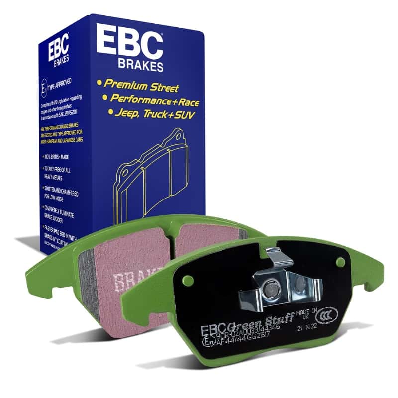 EBC — EBC 06-13 Audi A3 2.0 Turbo (Girling rear caliper) Greenstuff Front Brake Pads
Disc Brake Pad - view 2