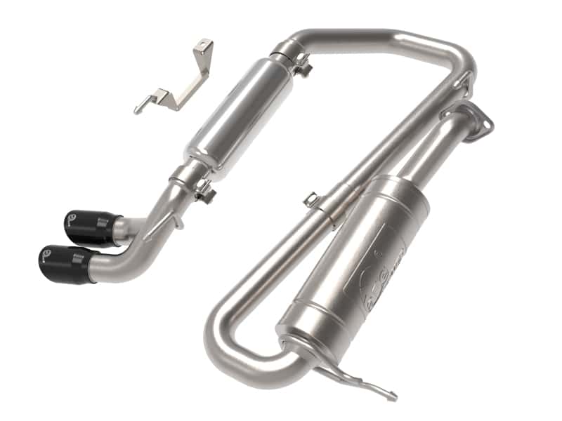 aFe — aFe 18-21 Suzuki Jimny Takeda 2-1/4in. 304 SS Cat-Back Exhaust w/ Blk Tip
Cat-Back Exhaust - view 1