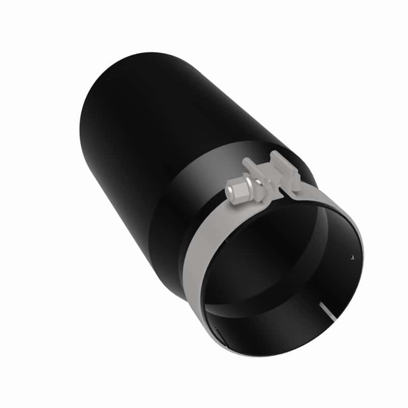 Magnaflow — MagnaFlow Tip Stainless Black Coated Single Wall Round Single Outlet 6in Dia 5in Inlet 13in L
Stainless Steel
Exhaust Tip - view 12
