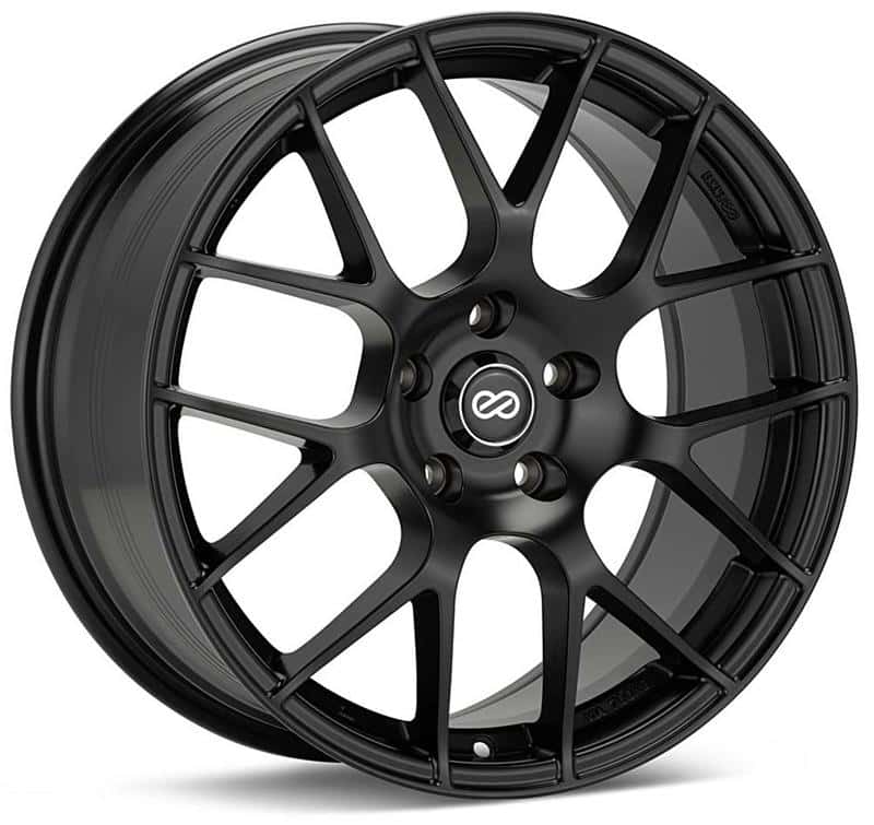 Enkei — Enkei Raijin 18x8.5 42mm Offset 5x112 Bolt Pattern 72.6 Bore Diameter Matte Black Wheel - view 2