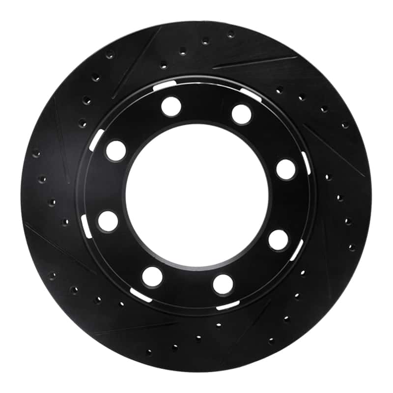R1 Concepts — R1 75-93 Dodge W250 Front Left Drilled & Slotted Black Brake Rotor
R1 Brake Rotor Drill - view 1