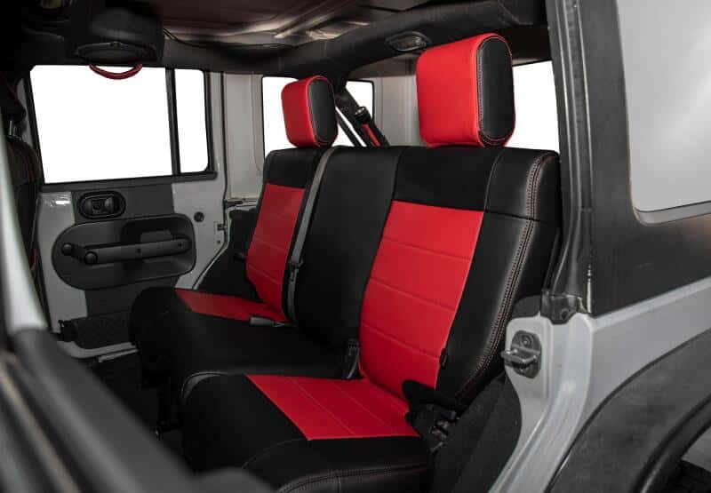 PRP Seats — PRP 11-12 Jeep Wrangler JKU Rear Seat Cover/4 door - Black/Red
Seat Covers - view 3