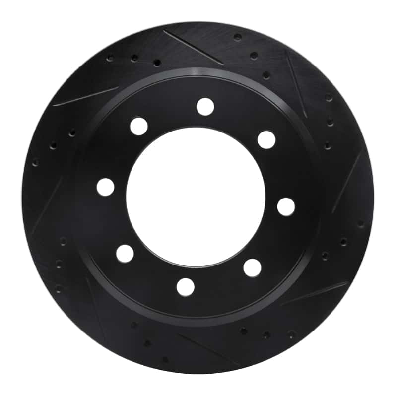 R1 Concepts — R1 08-25 Ford E-150 Rear Right Drilled & Slotted Black Brake Rotor
R1 Brake Rotor Drill - view 1