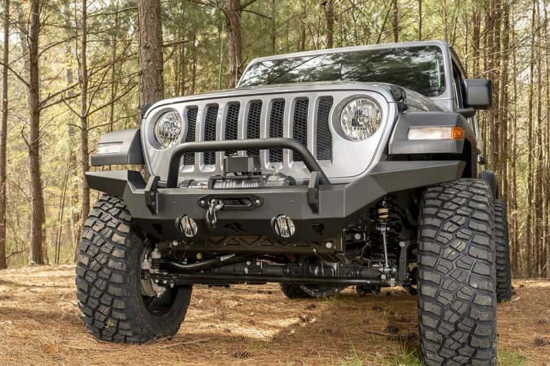 Rugged Ridge — Rugged Ridge HD Bumper Full Width Front 07-18 Jeep Wrangler JK 18-20 Jeep Wrangler JL 2020 JT
OFFROAD_BUMPERS
Bumper- Front - view 2