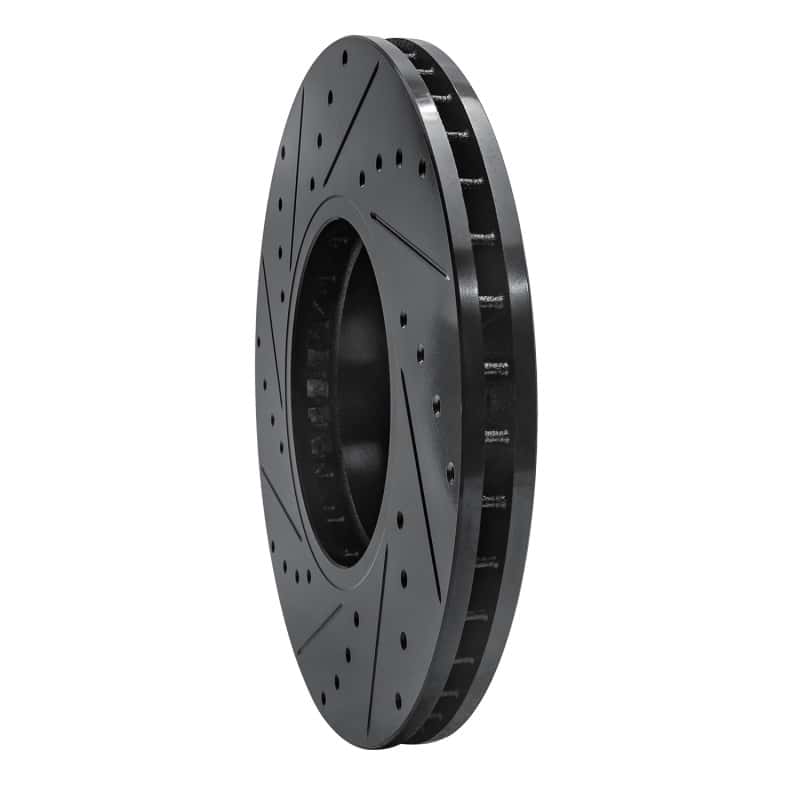 R1 Concepts — R1 00-06 BMW X5 Front Right Drilled & Slotted Black Brake Rotor
R1 Brake Rotor Drill - view 4