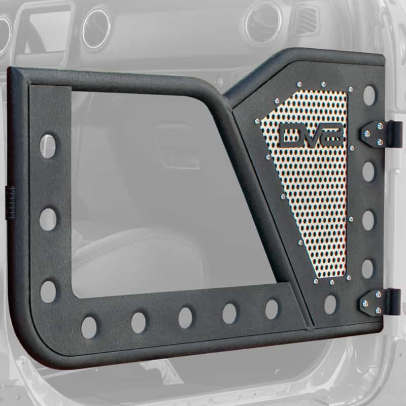DV8 Offroad — DV8 Offroad Jeep 18+ Wrangler JL / 20+ Gladiator JT Rear Rock Doors w/ Perforated Aluminum Mesh
Doors - view 4