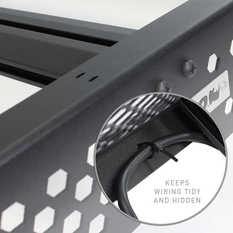 Go Rhino — Go Rhino 22-23 Toyota Tundra CrewMax Ceros Low Profile Roof Rack - Tex. Blk
Ceros Roof Rack - view 8