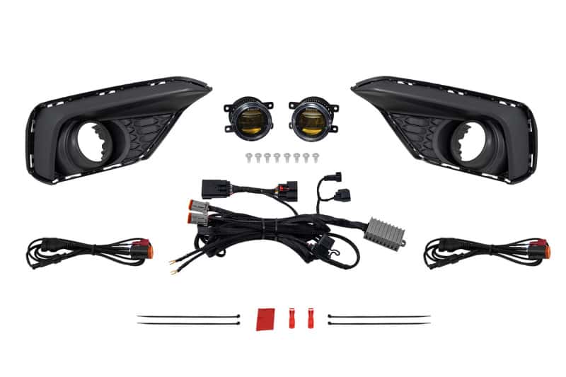 Diode Dynamics — Diode Dynamics 2024 Ford Mustang EcoBoost Elite Series Add-On Fog Lamp Kit Yellow - view 1