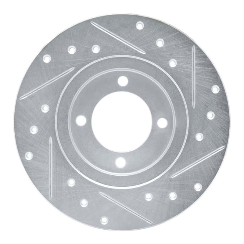 R1 Concepts — R1 80-83 Toyota Corolla (US/Canada) Front Left Drilled & Slotted Silver Brake Rotor
R1 Brake Rotor Drill - view 5
