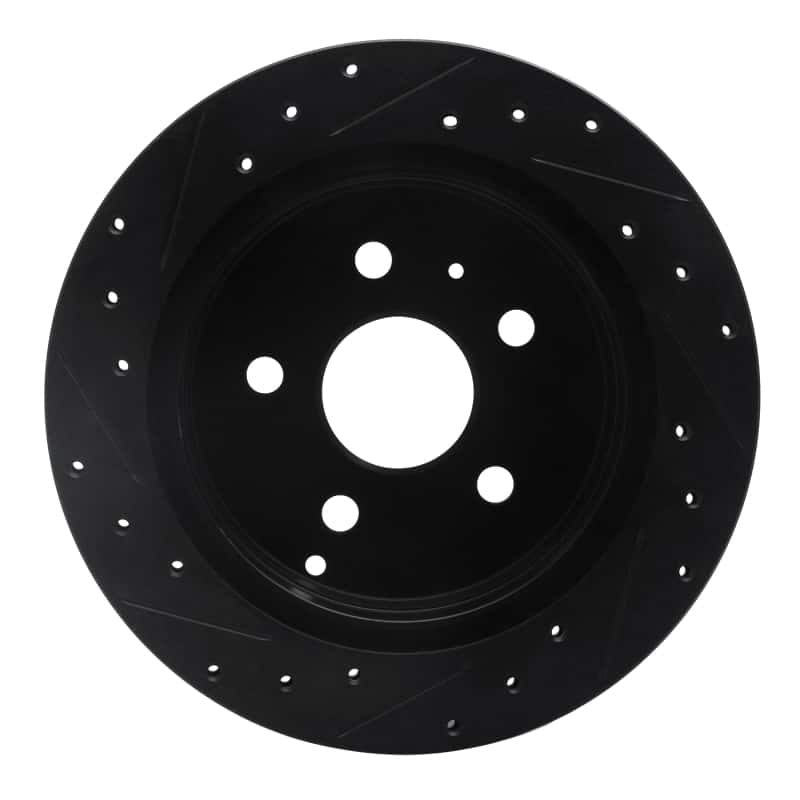 R1 Concepts — R1 10-17 Chevrolet Equinox Rear Right Drilled & Slotted Black Brake Rotor
R1 Brake Rotor Drill - view 5