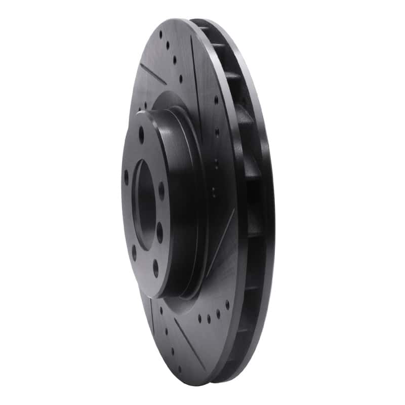 R1 Concepts — R1 95-02 BMW M3 Left Front Drilled & Slotted Black Brake Rotor
R1 Brake Rotor Drill - view 2