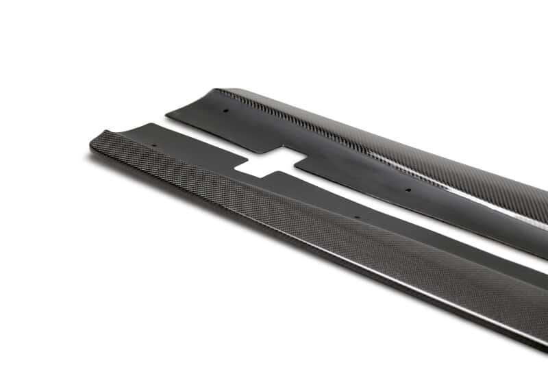 Anderson Composites — Anderson Composites 20-21 Dodge Charger Hellcat Type-MB Wide Body Rocker Panel Splitter
Carbon rocker panels - view 4