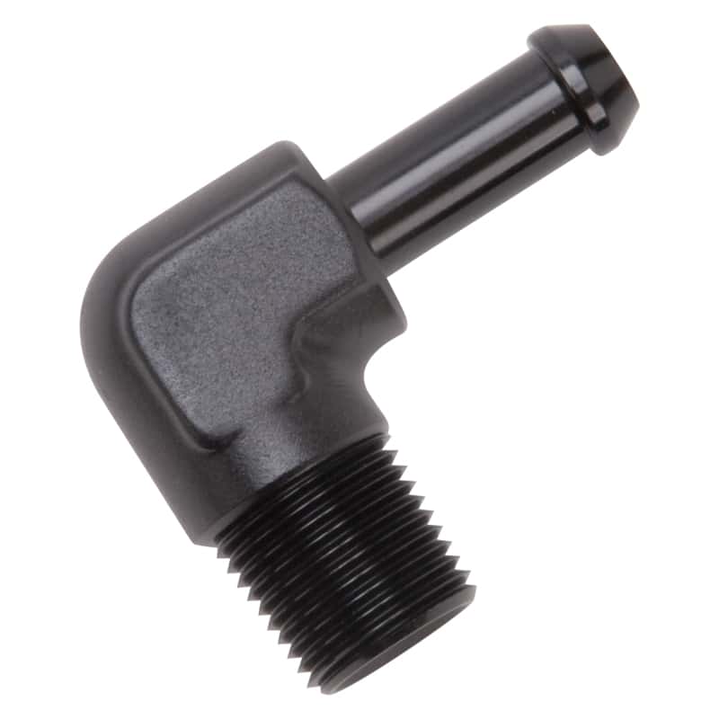 Edelbrock — Edelbrock Hose End 90-Deg 3/8In NPT to 3/8In Barb Black Anodize
KIT PARTS - view 4