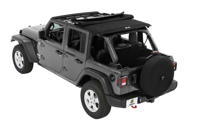 Bestop — Bestop 18-26 Jeep Wrangler JL 4-Door Trektop (Premium Black Twill)
Trektop - view 4