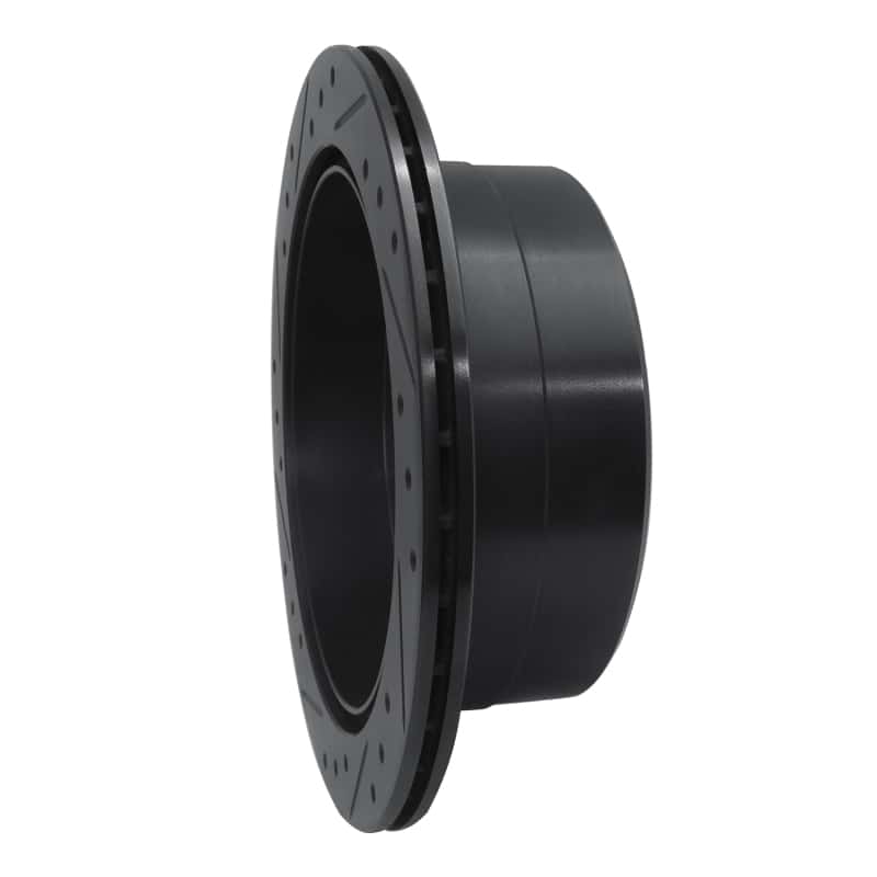 R1 Concepts — R1 93-97 Lexus LX450 Rear Right Drilled & Slotted Black Brake Rotor
R1 Brake Rotor Drill - view 4