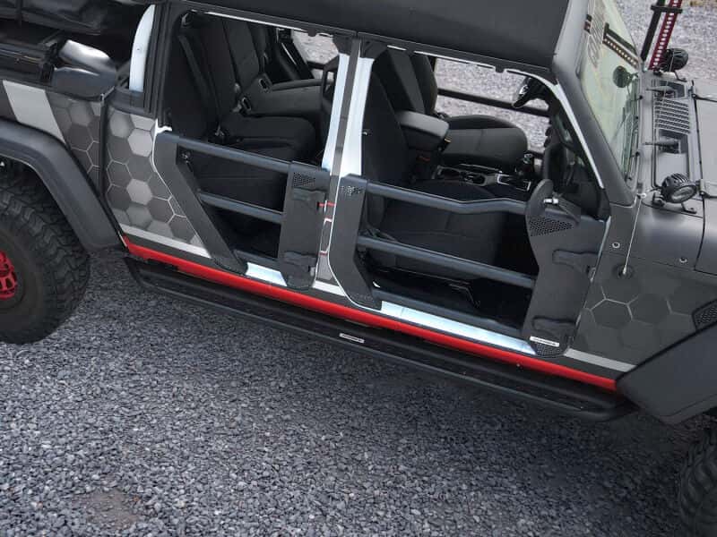 Go Rhino — Go Rhino Jeep 18-21 Wrangler JLU/20-21 Gladiator JT Trailline Replacement Rear Tube Door
Trailline Tube Doors - view 17