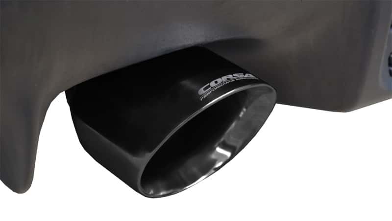 CORSA Performance — Corsa 2008-2015 Mitsubishi Lancer Evolution X Sedan 2.0L Black Sport Dual Rear Cat-Back Exhaust
Exhaust - view 4