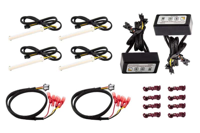 Diode Dynamics — Diode Dynamics LED Strip Lights High Density SF Switchback Quad 3 In Kit - view 1