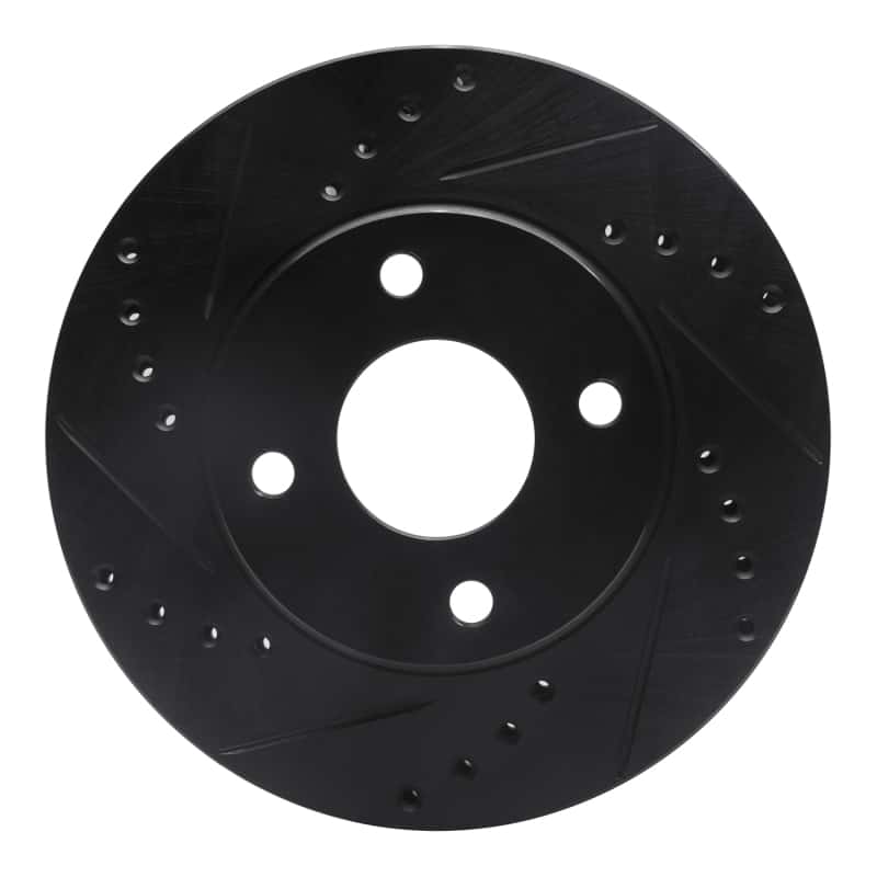 R1 Concepts — R1 1995-2004 Ford CONTOUR Front Left Drilled & Slotted Black Brake Rotor
R1 Brake Rotor Drill - view 1