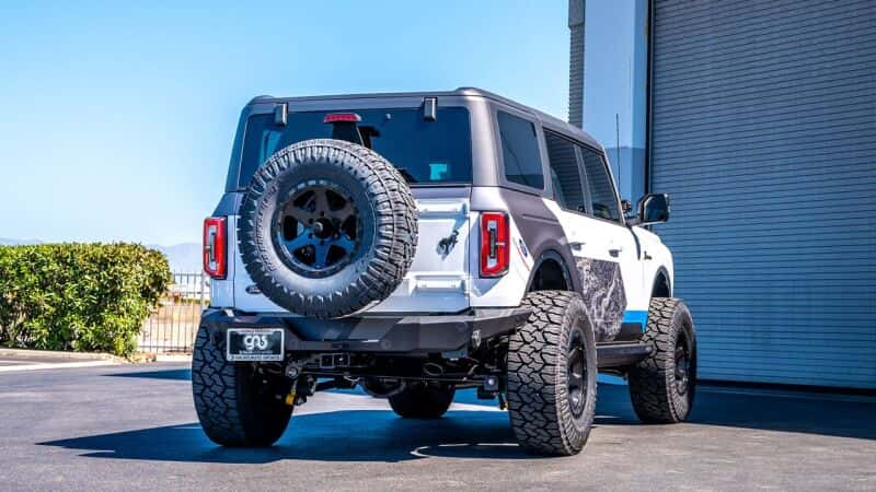 Borla — Borla 21-22 Ford Bronco 2.7L V6 4WD ATAK Axle Back Exhaust w/ Black Coated Tips
Axle-Back System - view 3