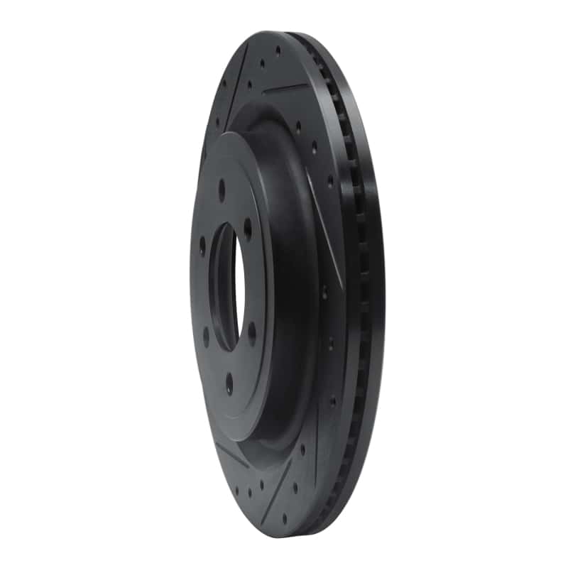 R1 Concepts — R1 21-25 Ford F-150 4WD Rear Left Drilled & Slotted Black Brake Rotor
Disc Brake Rotor - view 2