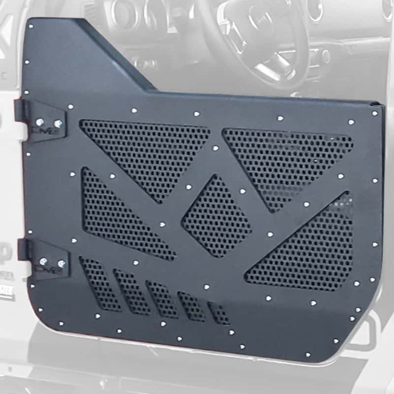 DV8 Offroad — DV8 18-22 Jeep 4 Door JL/JT Aluminum Half Doors with Perforated Mesh Rear
Doors - view 6