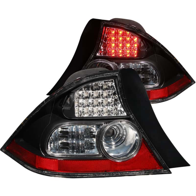 ANZO — ANZO 2004-2005 Honda Civic LED Taillights Black - view 1