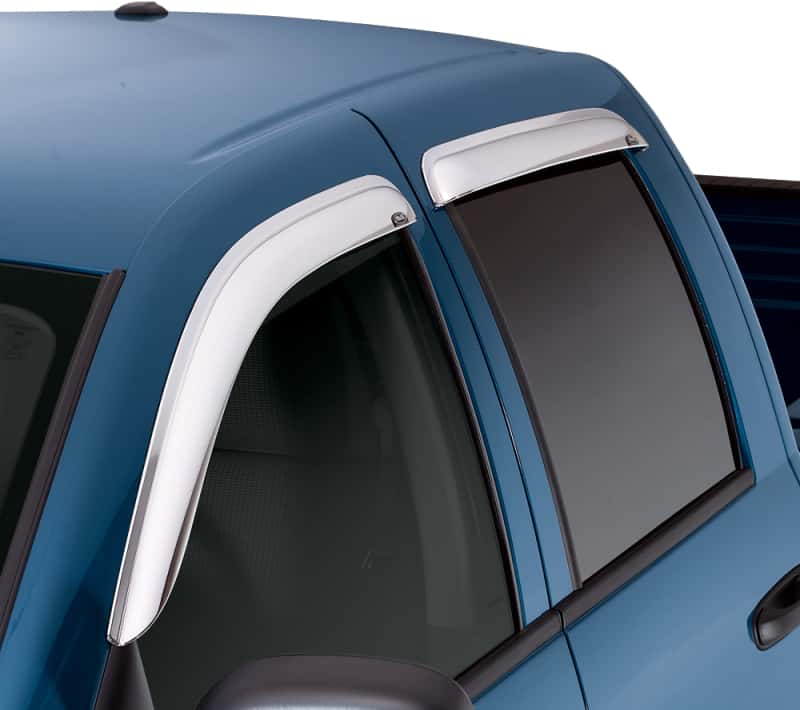 AVS — AVS 2019 RAM 1500 Crew Cab Ventvisor Outside Mount Front & Rear Window Deflectors 4pc - Chrome
CHROME VENTVISO 4 PC
Side Window Vent - view 1