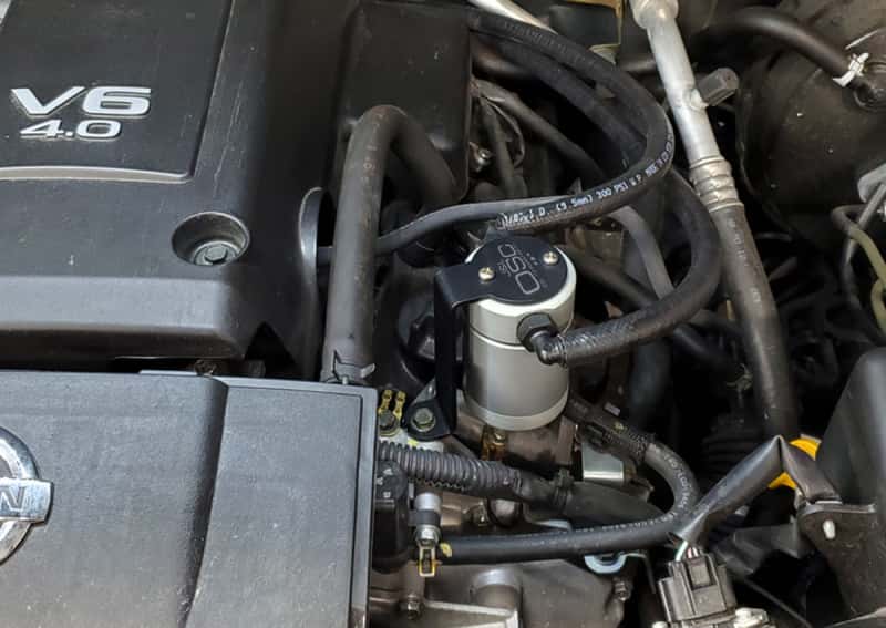 J&L — J&L 2005-2019 Nissan Frontier 4L Oil Separator 3.0 - Clear Anodized
Oil Separator - view 2